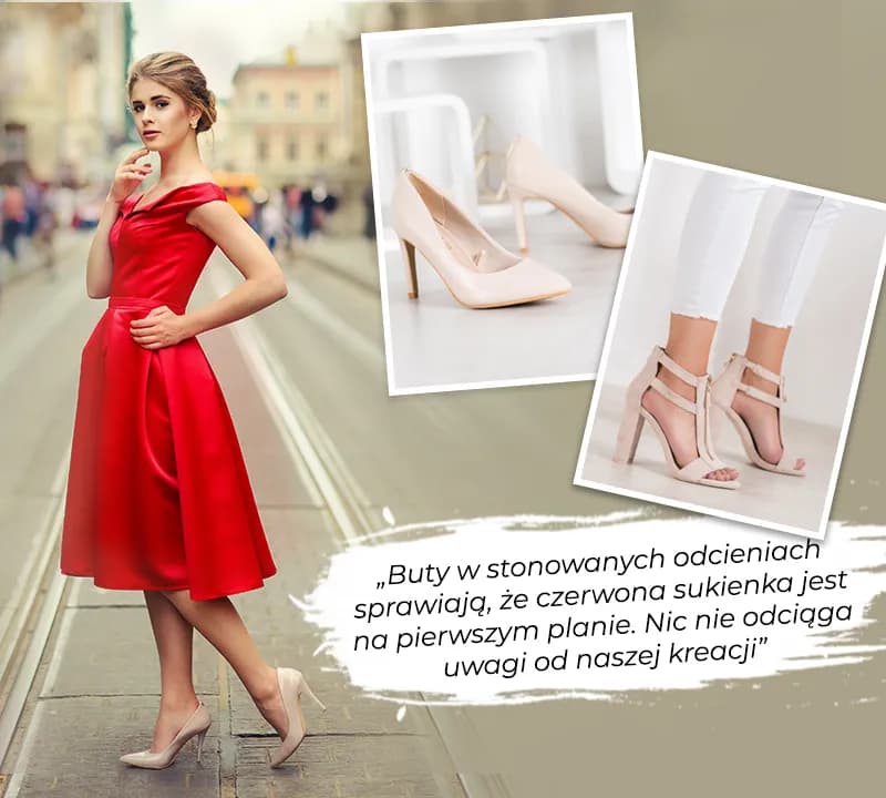 Idealne buty do czerwonej sukienki: unikaj wpadek stylizacyjnych!