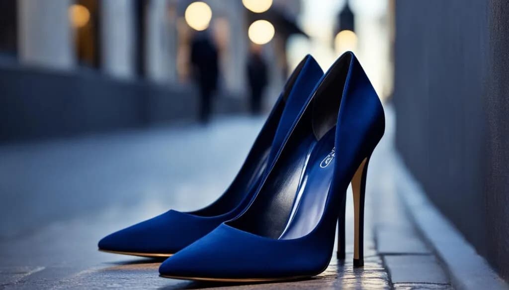 Idealne buty do granatowej cekinowej sukienki. Unikaj wpadek stylizacyjnych!